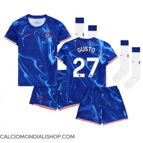 Maglie da calcio Chelsea Malo Gusto #27 Prima Maglia Bambino 2024-25 Manica Corta (+ Pantaloni corti)